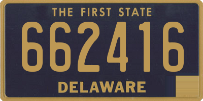 DE license plate 662416