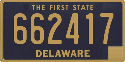 DE license plate 662417