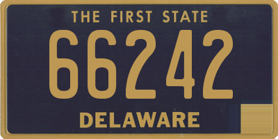 DE license plate 66242