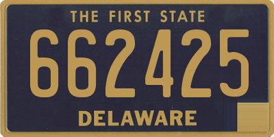 DE license plate 662425