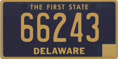 DE license plate 66243