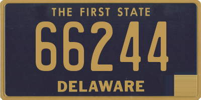 DE license plate 66244