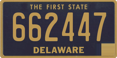 DE license plate 662447