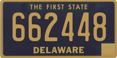 DE license plate 662448