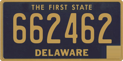 DE license plate 662462