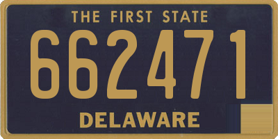 DE license plate 662471