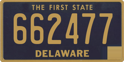 DE license plate 662477