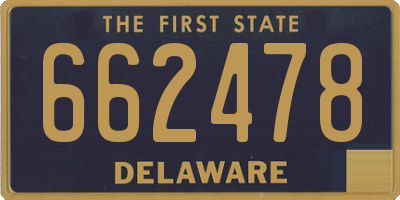 DE license plate 662478