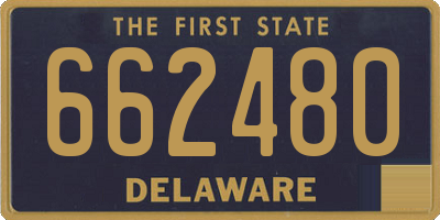 DE license plate 662480