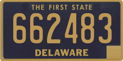 DE license plate 662483