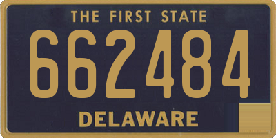 DE license plate 662484