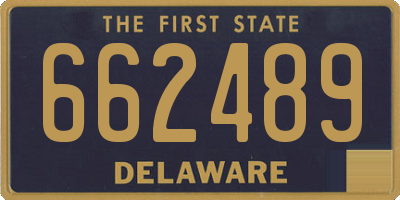 DE license plate 662489