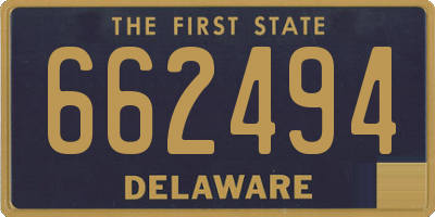 DE license plate 662494