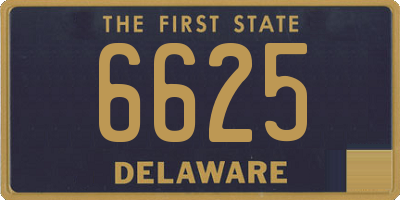 DE license plate 6625