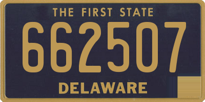 DE license plate 662507