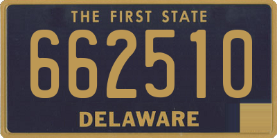 DE license plate 662510