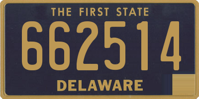 DE license plate 662514