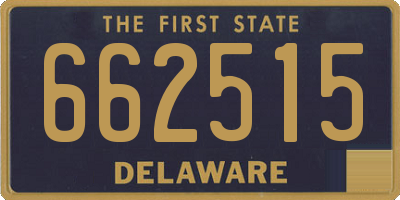 DE license plate 662515