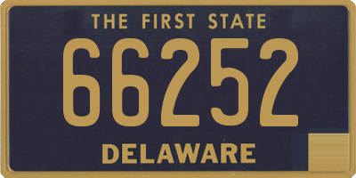 DE license plate 66252