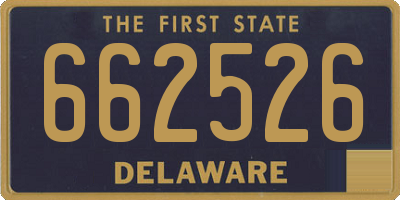 DE license plate 662526
