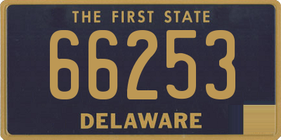 DE license plate 66253