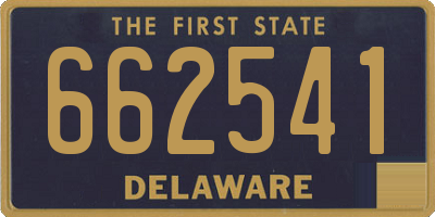 DE license plate 662541