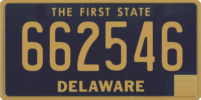 DE license plate 662546