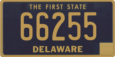 DE license plate 66255