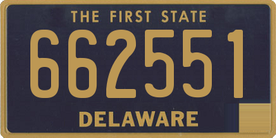 DE license plate 662551