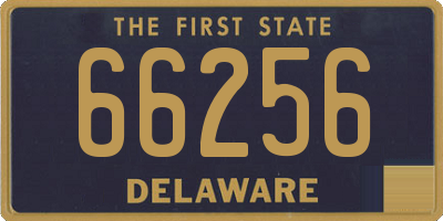 DE license plate 66256