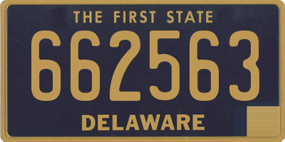DE license plate 662563
