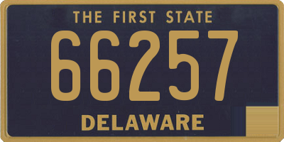 DE license plate 66257