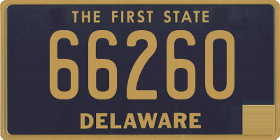 DE license plate 66260