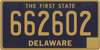 DE license plate 662602