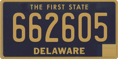 DE license plate 662605