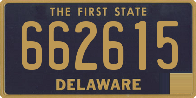 DE license plate 662615