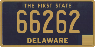 DE license plate 66262