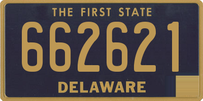 DE license plate 662621