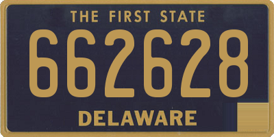 DE license plate 662628