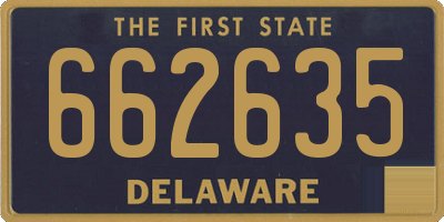 DE license plate 662635