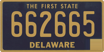 DE license plate 662665