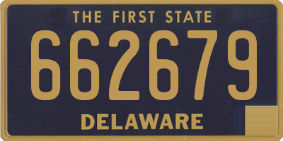DE license plate 662679