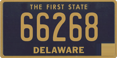 DE license plate 66268