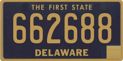 DE license plate 662688
