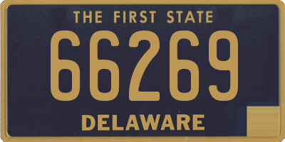 DE license plate 66269