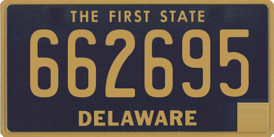 DE license plate 662695