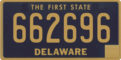 DE license plate 662696