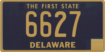 DE license plate 6627