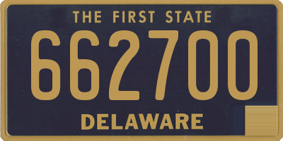 DE license plate 662700