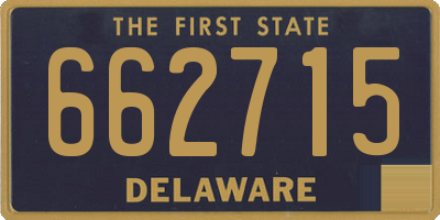 DE license plate 662715